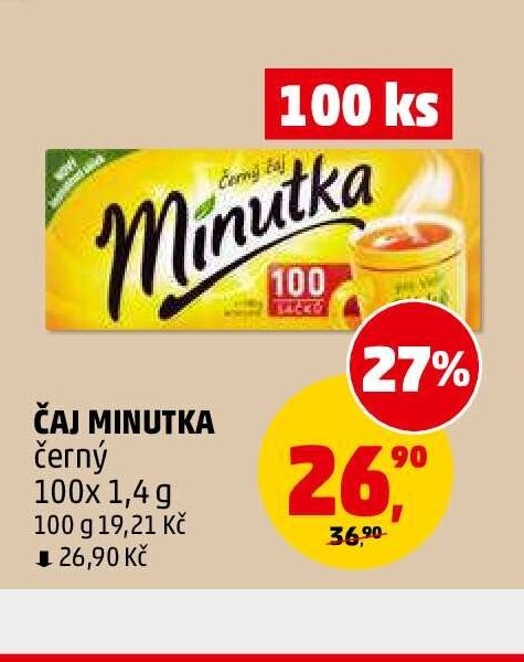 Čaj Minutka černý 100x 1,4 g
