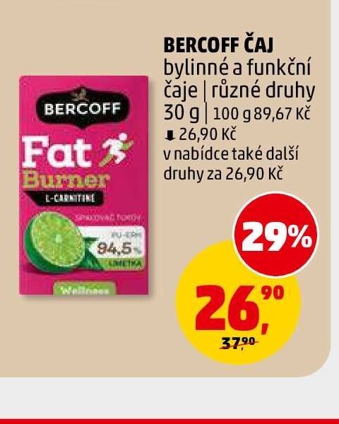 Bercoff čaj bylinné a funkční čaje 30 g