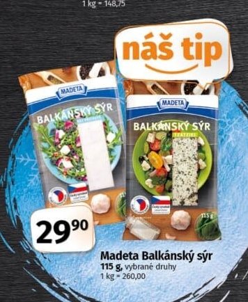 Madeta Balkánský sýr