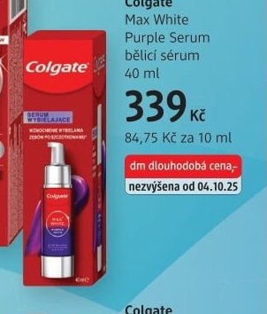 Colgate Max White Purple Serum bělicí sérum 40 ml