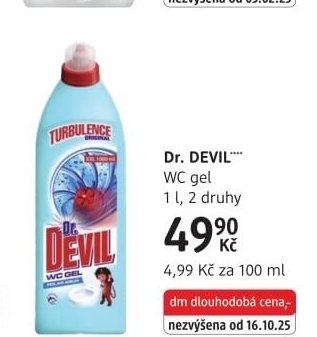 Čistič WC gelový Dr. Devil