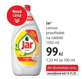 Prostředek na nádobí Jar