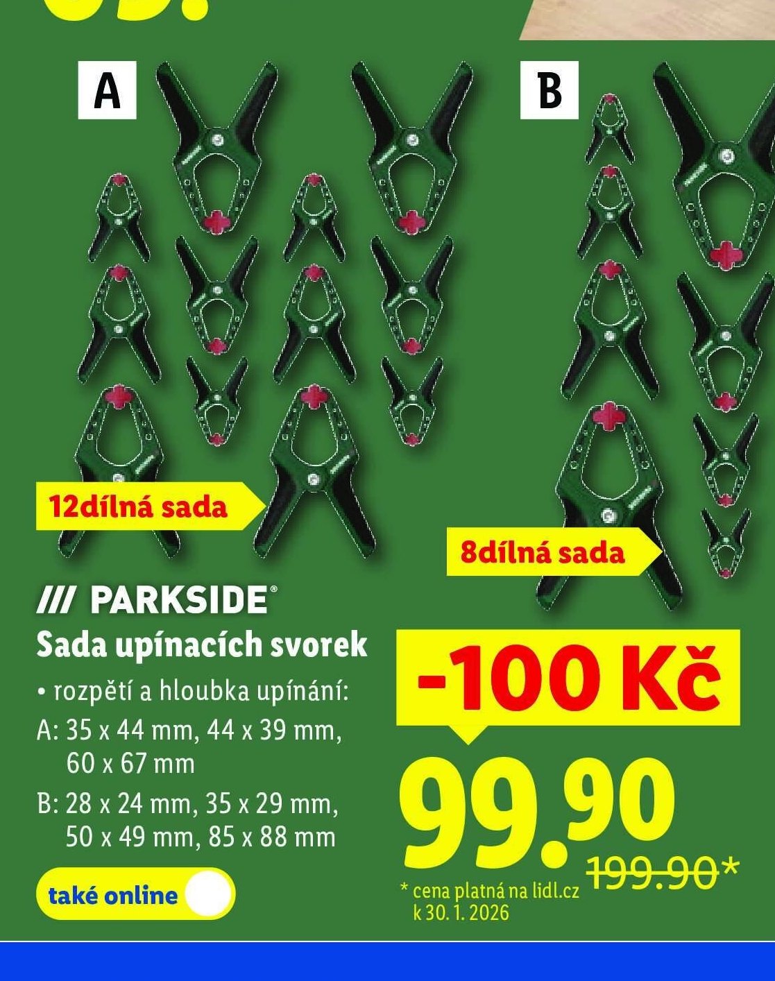 PARKSIDE Sada upínacích svorek - Lidl akcniletaky.com