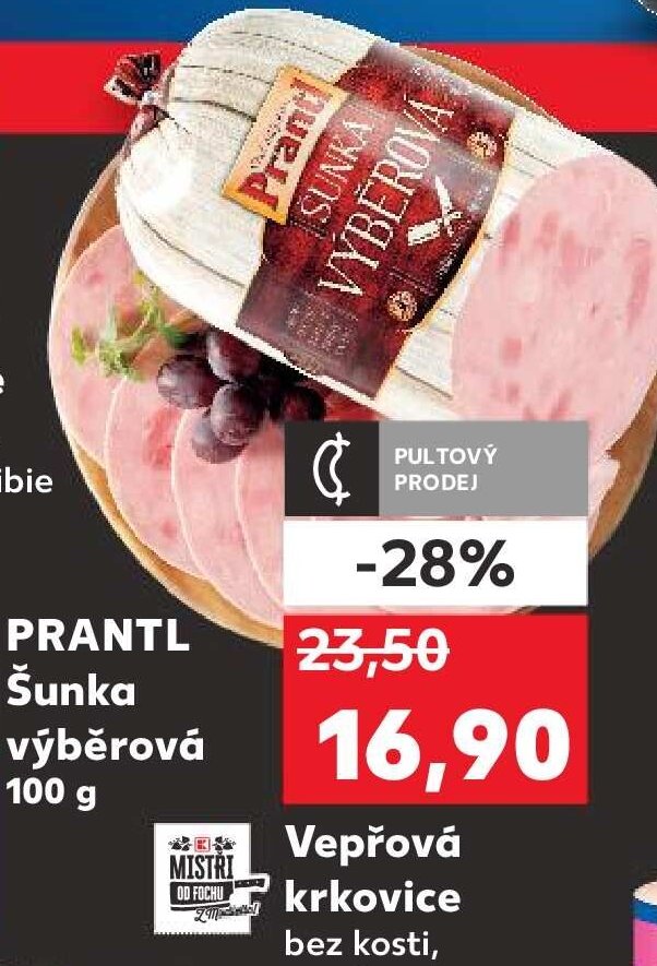 Prantl šunka výběrová 100 g