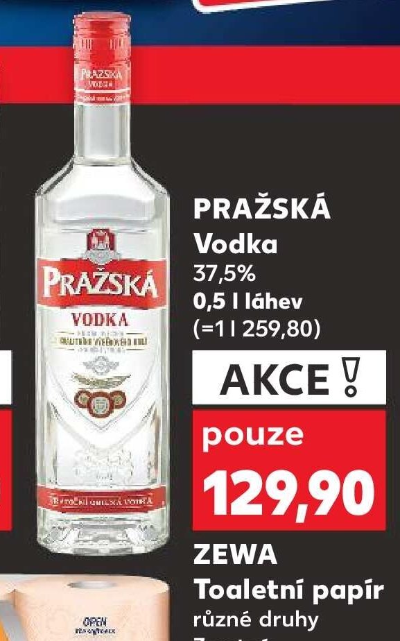 Pražská vodka 37,5 % 0,5 l