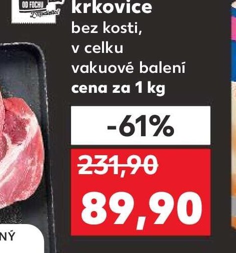 Vepřová krkovice bez kosti v celku