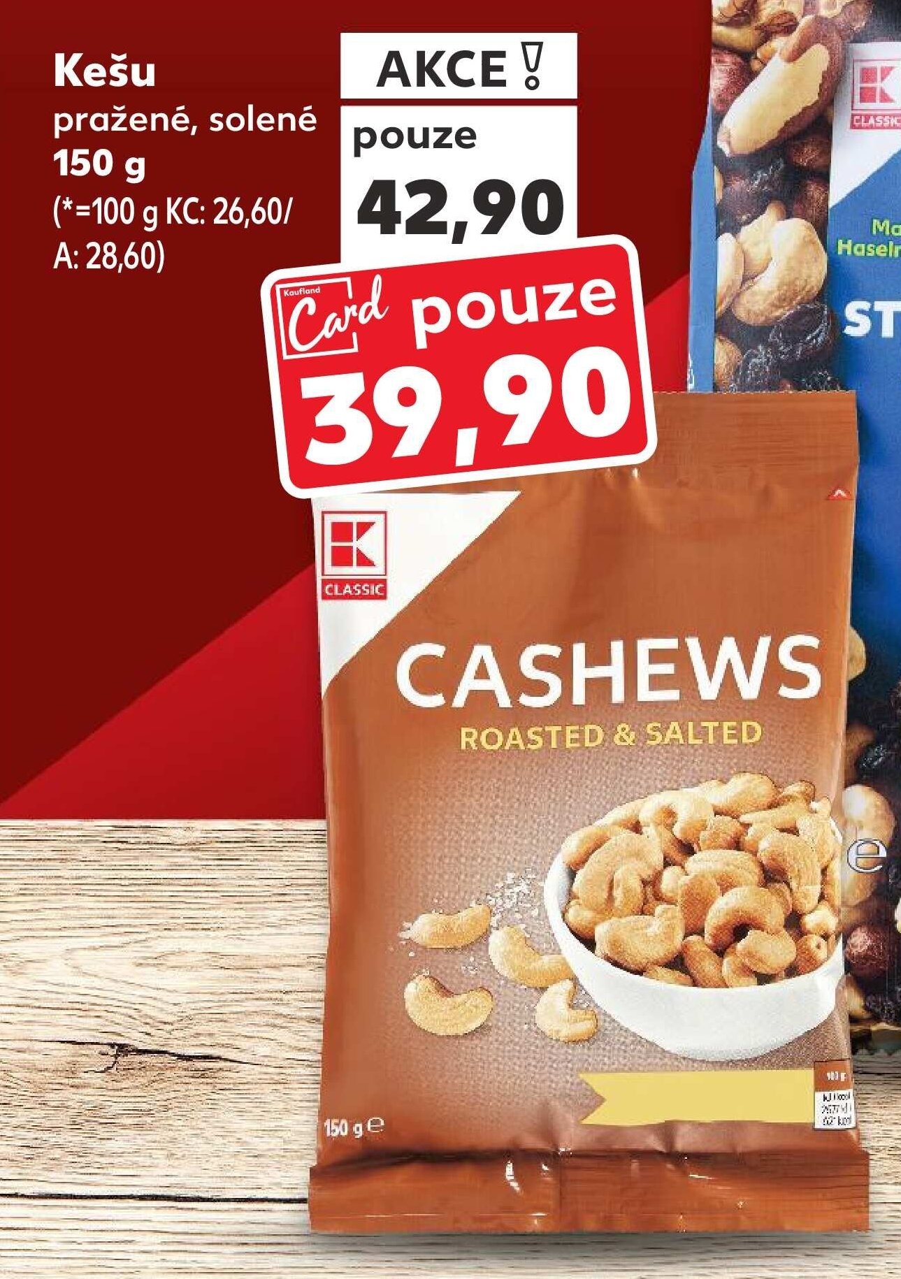 Kešu pražené, solené 150 g