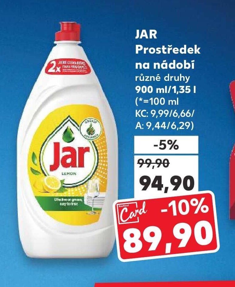 JAR Prostředek na nádobí