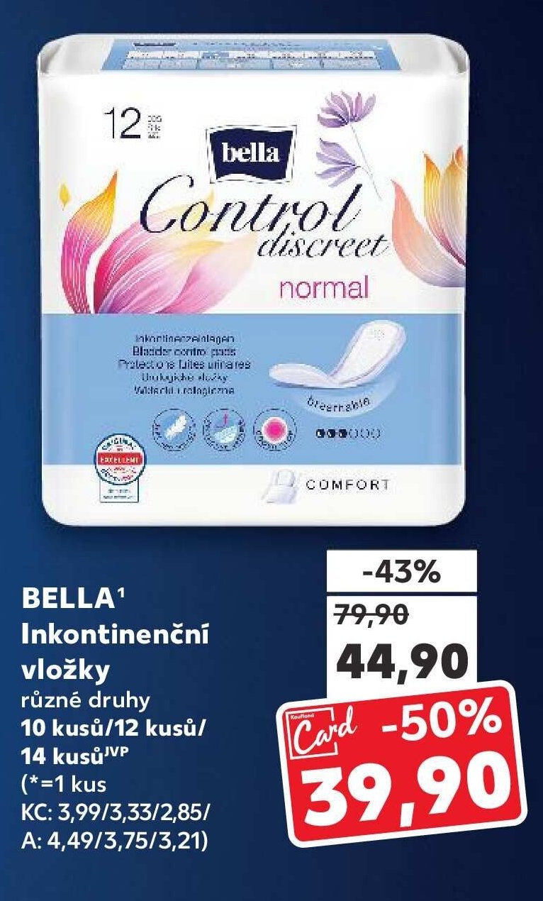BELLA Inkontinenční vložky