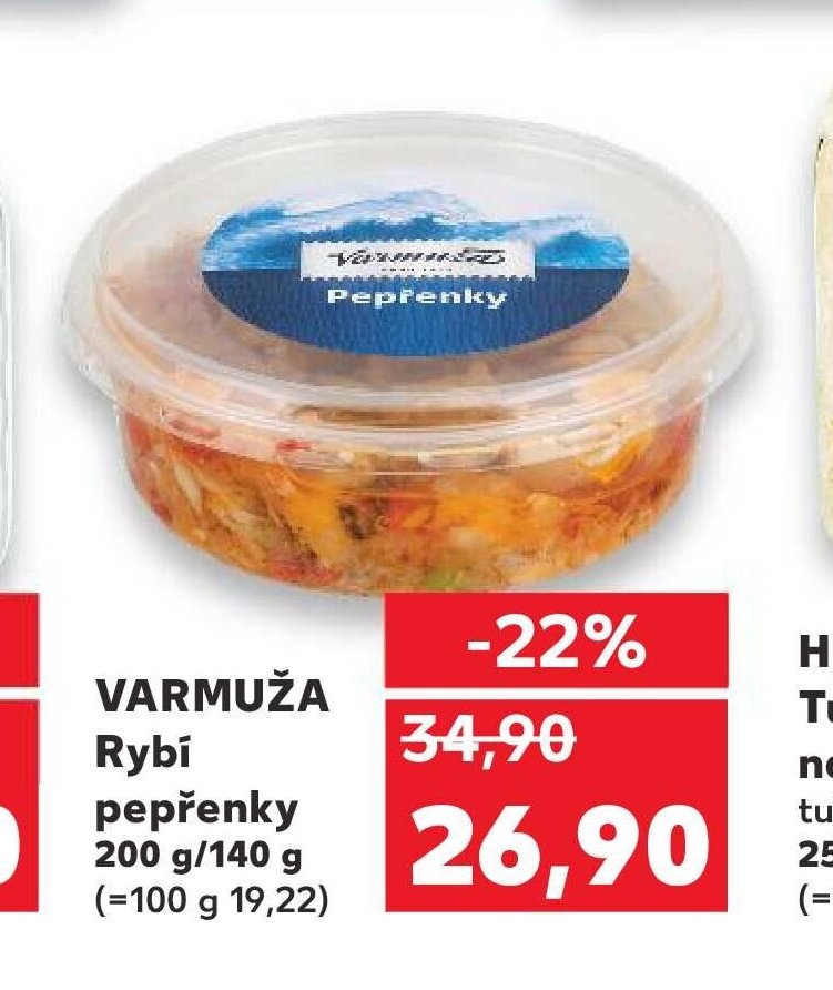 VARMUŽA Rybí pepřenky 200 g/140 g