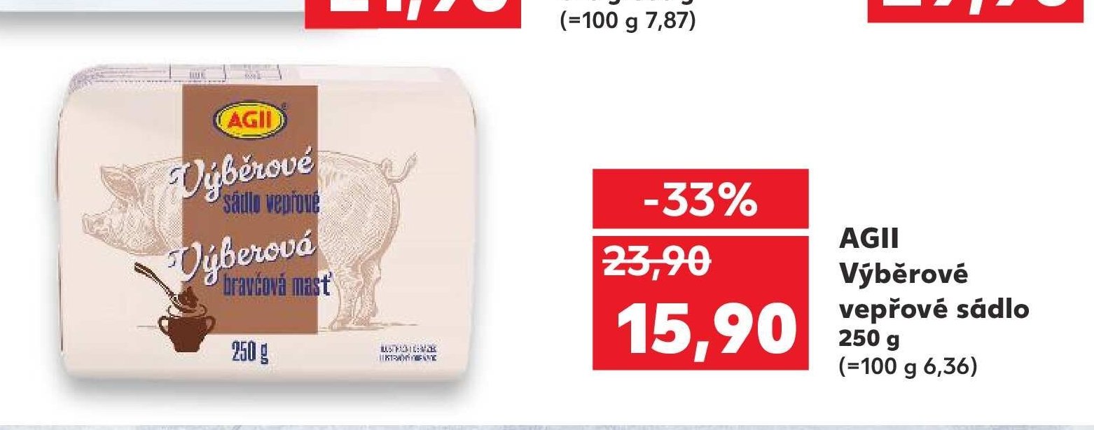 Agii Výběrové vepřové sádlo