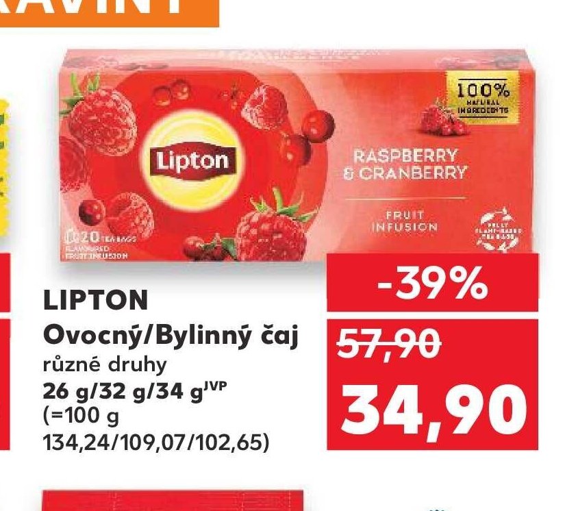 LIPTON Ovocný/Bylinný čaj