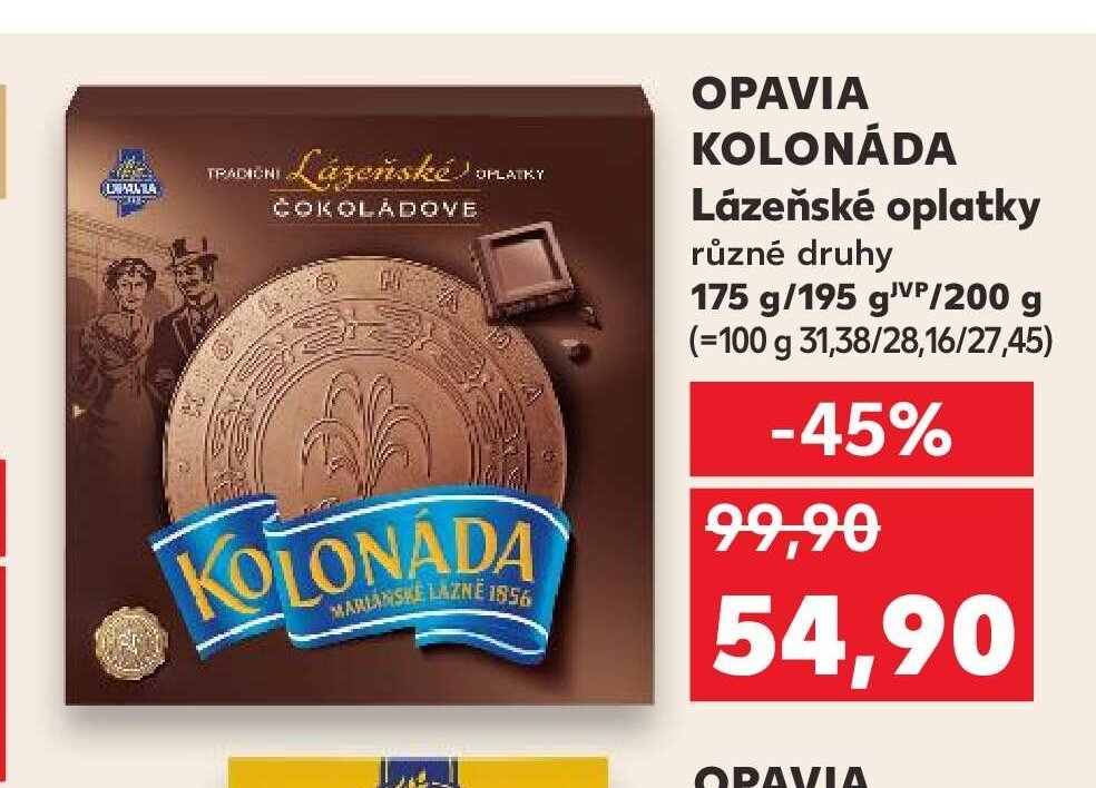 OPAVIA KOLONÁDA Lázeňské oplatky