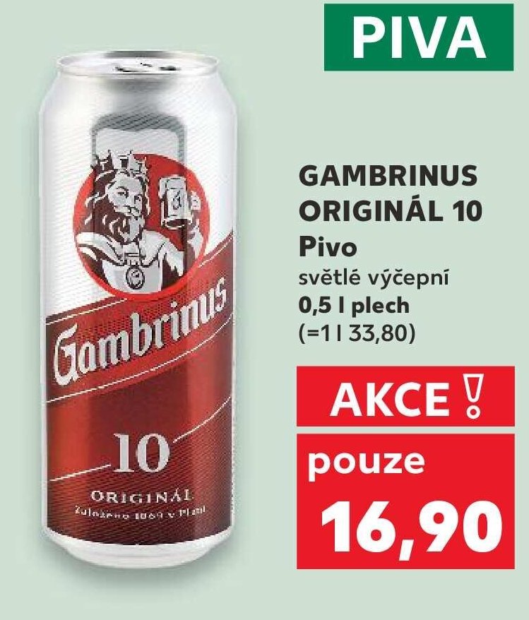 Gambrinus Originál 10 Pivo