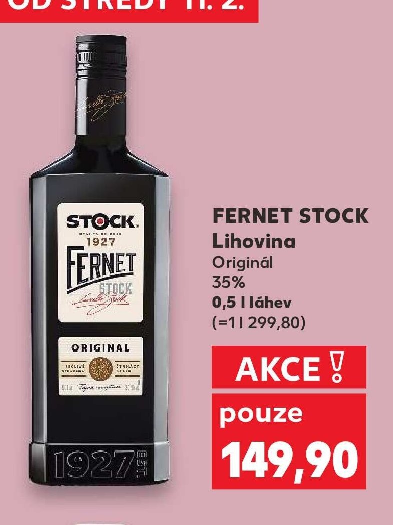 FERNET STOCK Lihovina Originál
