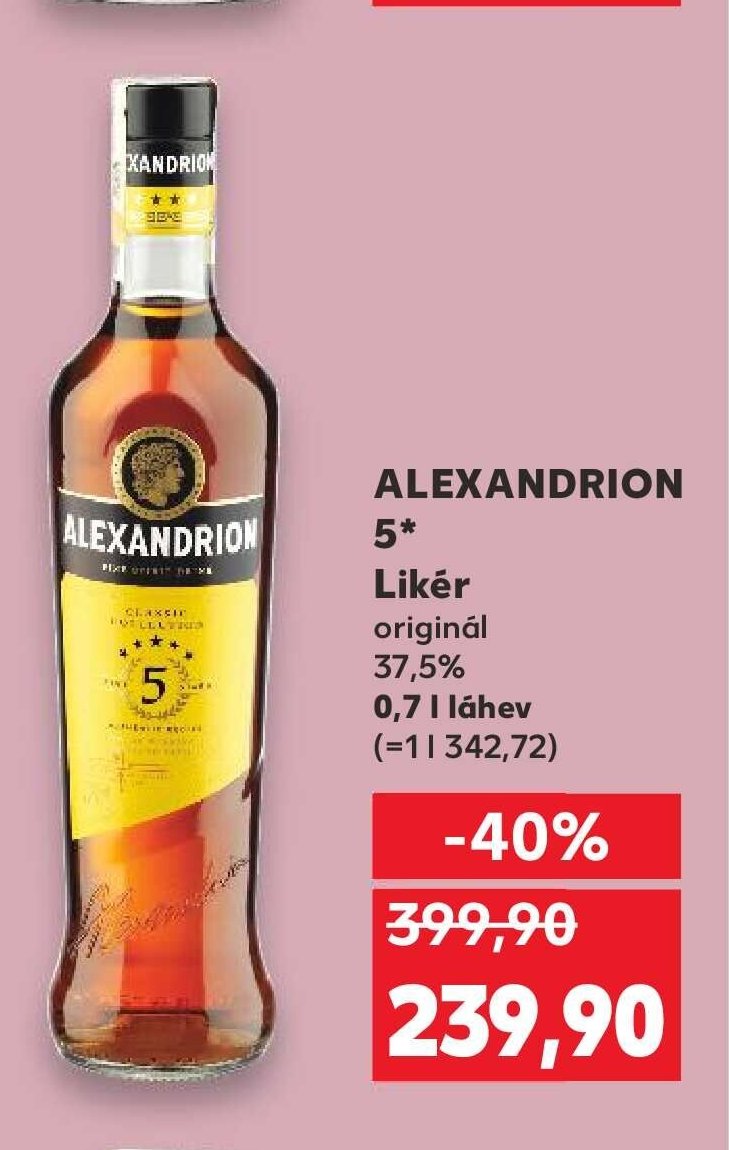 ALEXANDRION 5* Likér originál