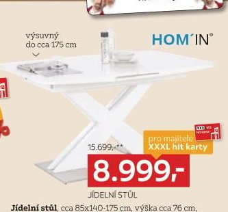 Jídelní stůl (výsuvný)
