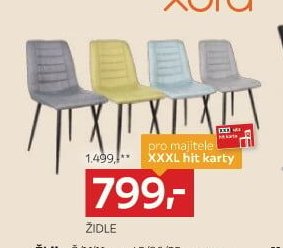Židle (sada čtyř barevných)