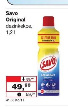 Savo Original dezinfekce, 1,2 l