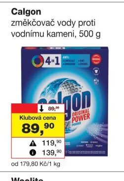 Calgon změkčovač vody