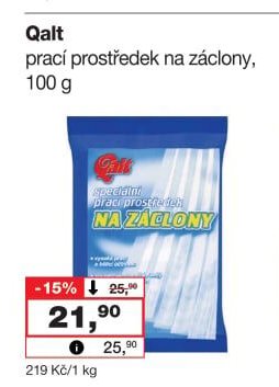 Qalt prací prostředek na záclony