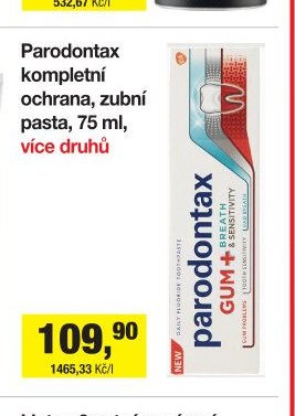 Parodontax kompletní ochrana, zubní pasta, 75 ml, více druhů
