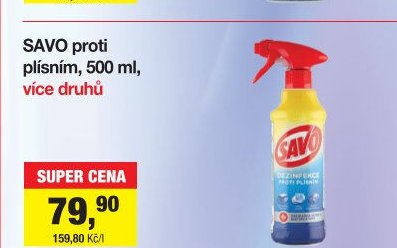SAVO proti plísním, 500 ml, více druhů