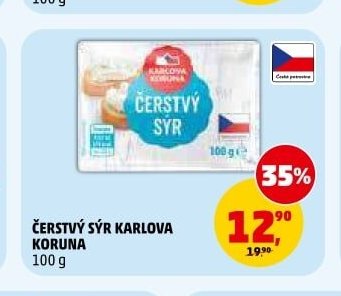 ČERSTVÝ SÝR KARLOVA KORUNA