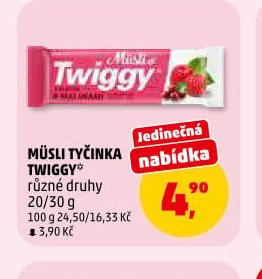 MÜSLI TYČINKA TWIGGY