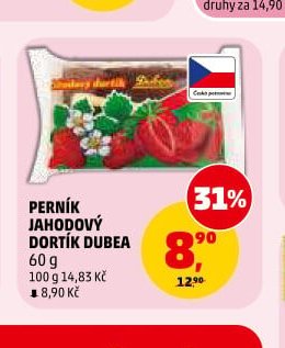 PERNÍK JAHODOVÝ DORTÍK DUBEA