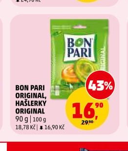 BON PARI ORIGINAL, HAŠLERKY ORIGINAL