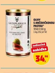 Olivy s ančovičkovou pastou