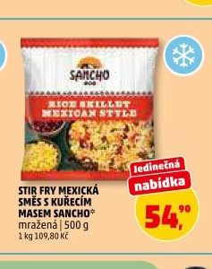 Stir fry mexická směs s kuřecím masem Sancho