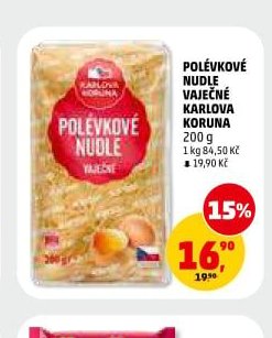 POLÉVKOVÉ NUDLE KARLOVA KORUNA
