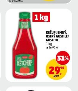 KEČUP JEMNÝ, OSTRÝ GUSTILE/GUSTITO