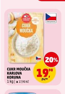 CUKR MOUČKA KARLOVA KORUNA 1 kg