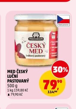 MED ČESKÝ LUČNÍ PASTOVANÝ 500 g