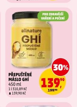 PŘEPUŠTĚNÉ MÁSLO GHÍ 450 ml
