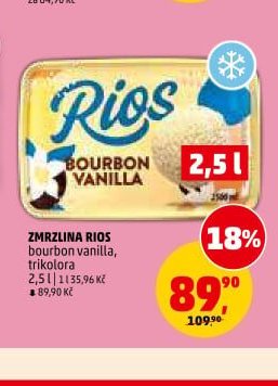 ZMRZLINA RIOS bourbon vanilla, trikolora 2,5 l