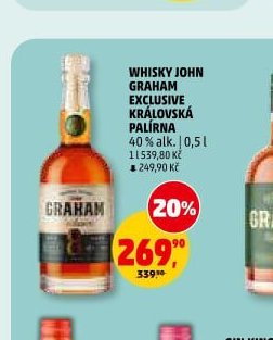 WHISKY JOHN GRAHAM EXCLUSIVE KRÁLOVSKÁ PALÍRNA 40% alk. 0,5 l - Penny Market akcniletaky.com