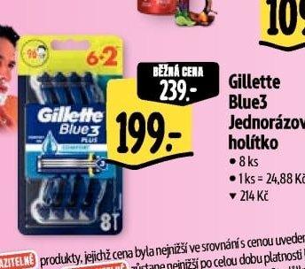 Gillette Blue3 Jednorázové holítko