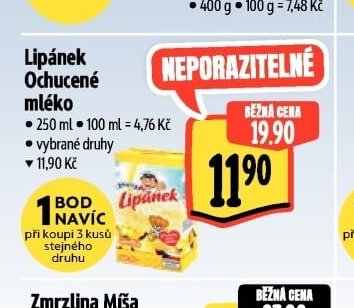 Lipánek Ochucené mléko