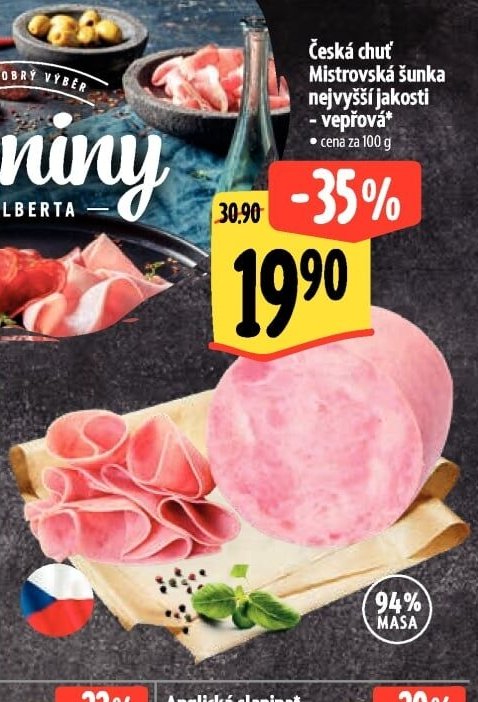 Česká chuť Mistrovská šunka