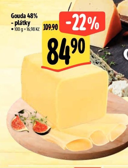 Gouda 48% - plátky