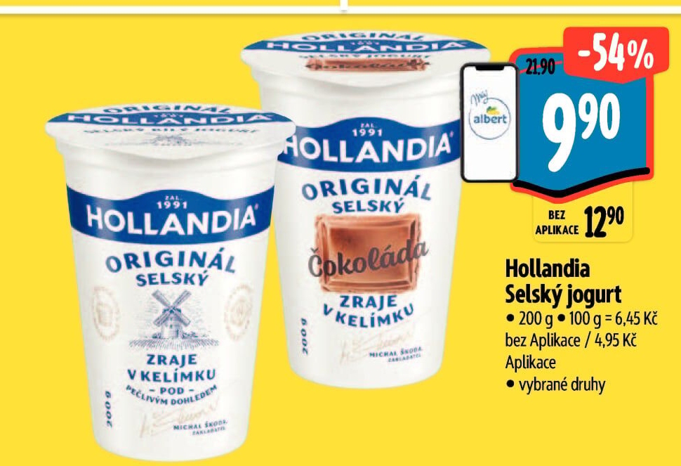 Bílý jogurt selský Hollandia