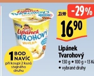 Dezert Lipánek tvarohový Madeta
