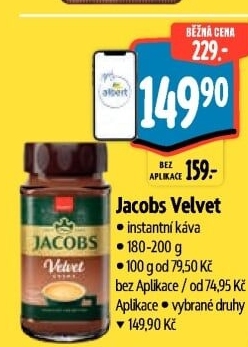Instantní káva Jacobs Velvet