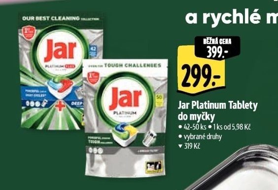 Kapsle do myčky Platinum Jar