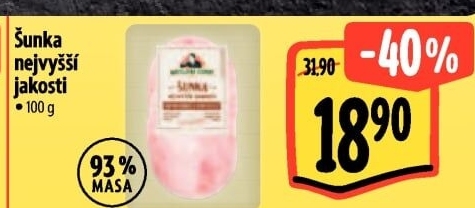 Šunka nejvyšší jakosti Kostelecké uzeniny
