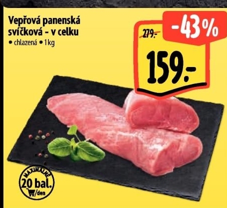 Vepřová panenská svíčková